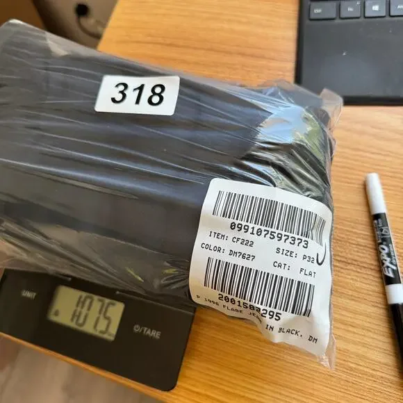 J.Crew 1996 High Rise Flare Jeans Womens 32P Black Semi-stretch Button Zip Fly - Picture 8 of 8